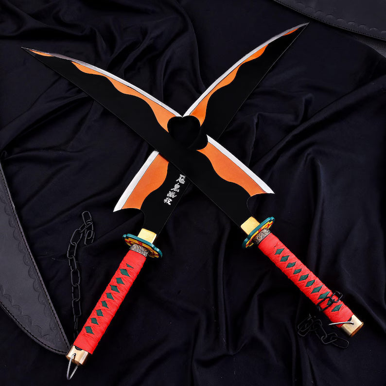 Sound Hashira Swords | Demon Slayer Double Sword | Tengen Uzui Nichirin Sword