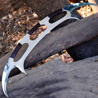 Bat'leth Klingon Star Trek Prop with Leather Sheath