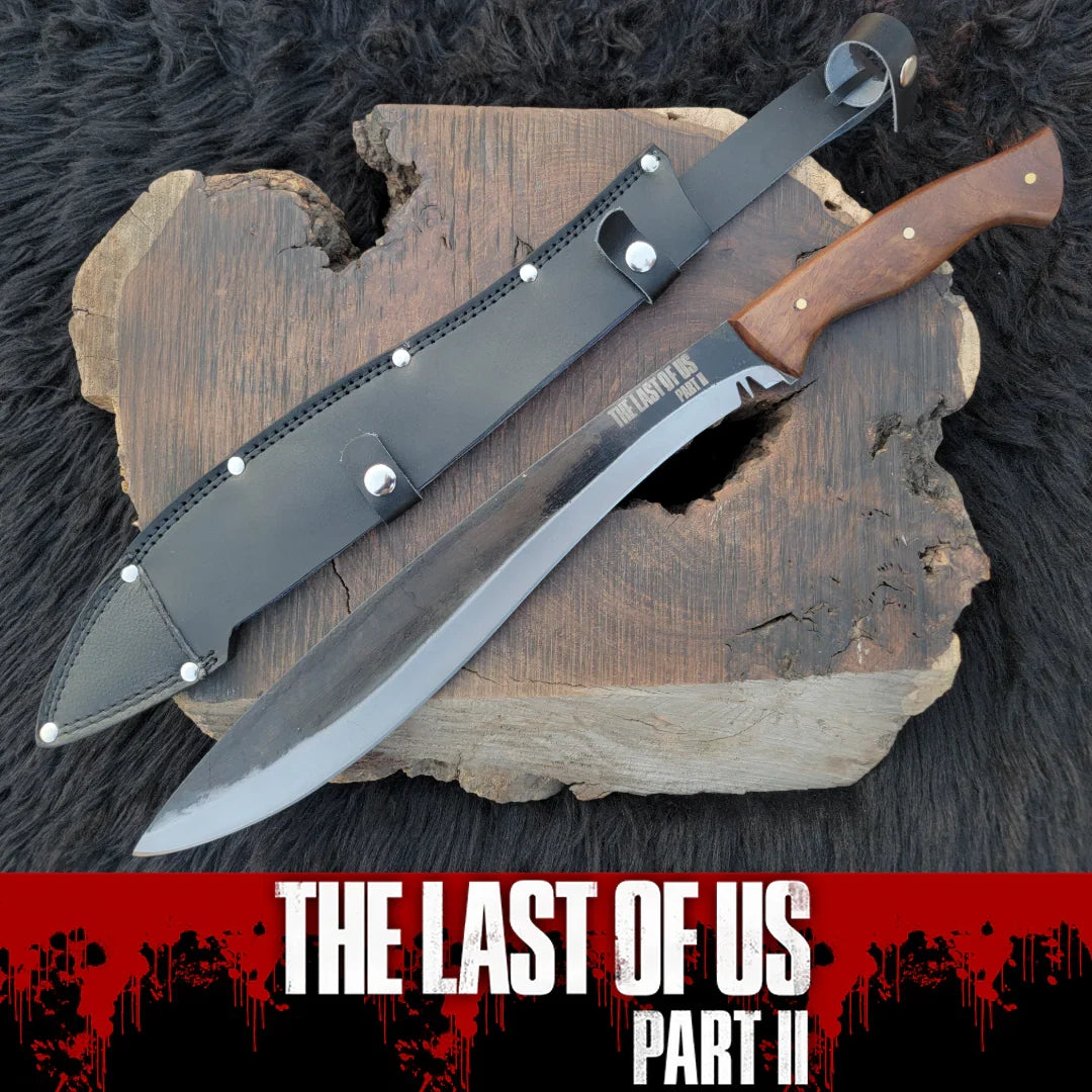 The Last Of Us : Part 2 - Ellie's Replica Machete with Leather Sheath - Vortex Blades