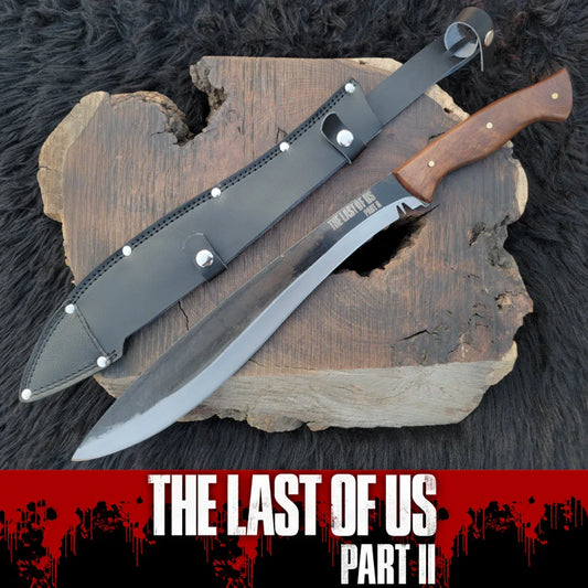 The Last Of Us : Part 2 - Ellie's Replica Machete with Leather Sheath - Vortex Blades