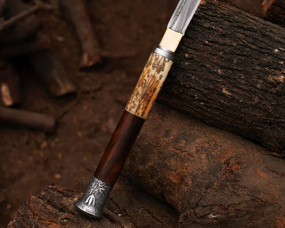 Handmade John Wick Chapter 4 Caine's Replica Sword with Premium Wooden Sheath - Vortex Blades